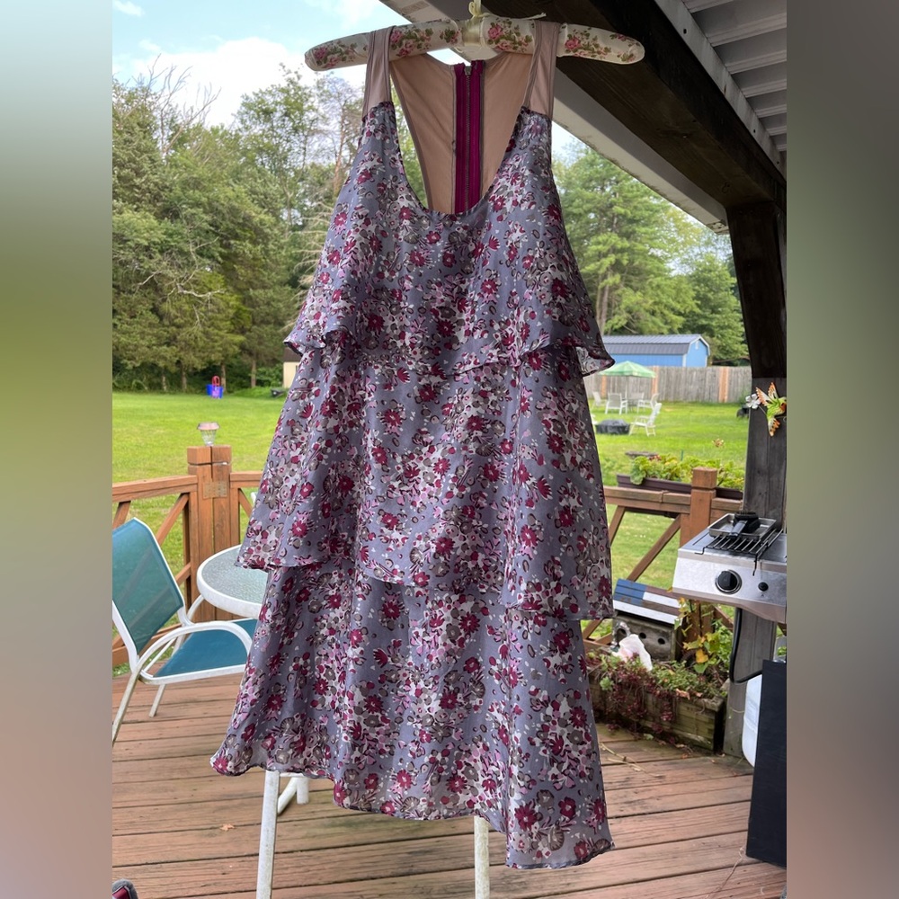 Body Policy Floral Tiered Blouse